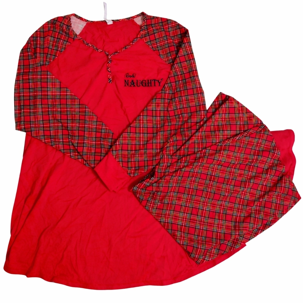 LANE BRYANT Kinda Naughty Pajama Set Red Plaid Size 14/16 NWT - Picture 4 of 15
